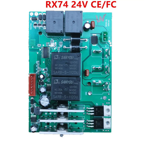 RX74 24V Control Box Receiver For Ride On Toys With 2.4G Bluetooth Mainboard Accessory Slow Start Function 40A High Power Relay Replacement Part For Power Wheels And Other Kids Electric Cars