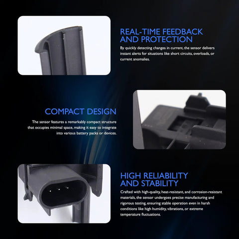 Heavy Duty Battery Current Sensor Direct Swap For Buick Cadillac, compact design with high reliability, fits various battery packs.