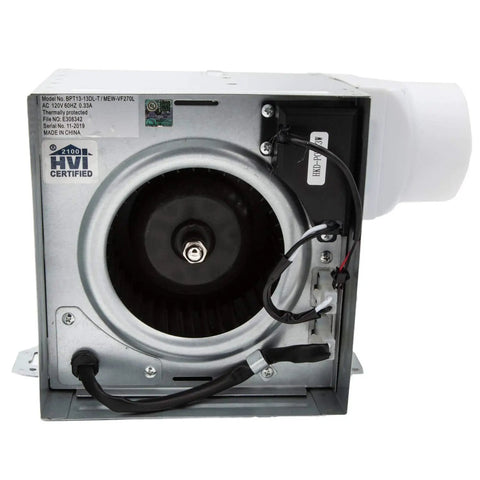 Slim 70 CFM Bathroom Exhaust Fan With LED Light 3000K Warm White 600 Lumen, view of internal motor mechanism