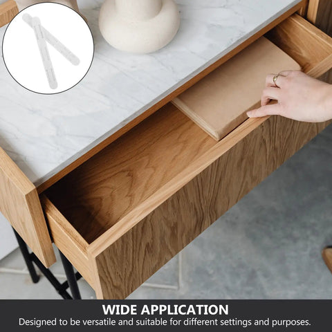 Under Cabinet Drawer Slides Set With Plastic Track Glides Tool-Free No Damage Install For Kitchen And Bathroom Storage Smooth Quiet Sliders Easy Mounting For A Quick No-Brainer Upgrade in use under a marble countertop.