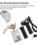 Brushed 36V 25A Ebike Controller And Twist Throttle Kit With Real Time Battery Display And Locking Handle