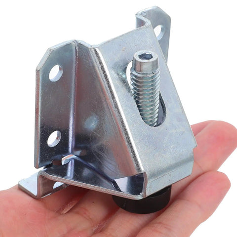 Adjustable Heavy Duty Furniture Leveling Feet With PVC Pads And Cold Rolled Steel Non Slip Floor Protectors For Chairs And Tables And Cabinets Sidemount Installation For Stable Even Surfaces On Uneven Floors, metal sidemount bracket