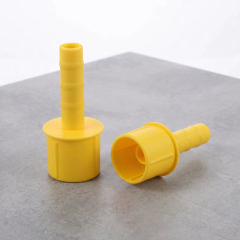 Two Pack Stretch Wrap Film Handle Tools For Fast Pallet Wrapping, Portable Pallet Wrap Handle, yellow plastic, 3 inch roll on grip
