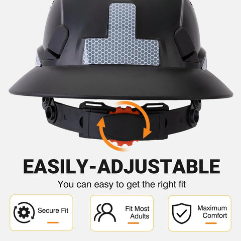 Top Notch Full Brim Hard Hat Featuring Vented Construction And Six Point Suspension For Legit Ansi Z89.1 Type 1 Class C Job Site Protection. Kickass Abs Shell Offers Cooling Comfort Plus All Weather Sun And Rain Shielding.