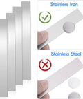 304 Stainless Steel Shim Stock Set 12 Inch Length, 1 Inch Width, 0.024 Inch Thick Metal Strips for Gap Filling shown in front and side view.