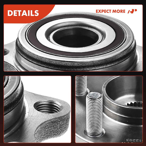 Two-Pack Beefed-Up Rear Wheel Bearing And Hub Assembly For 5-Lug Subaru Outback 2005-2009 And Legacy 2005-2009 Wagon And Sedan