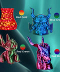 AMOLEN Silk PLA 3D printer filament bundle, 4 spools of 1.75mm, shiny dual-color filaments
