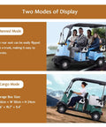 Four Passenger Electric Golf Cart Loaded With An 800W Brushless Motor And 60V Lithium Battery built for manned and cargo modes.