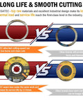 Comparing Ultra Thin Cutting Discs 25 Pack 115x1x22mm For Metal And Stainless Steel Fast Clean Cuts with other brands
