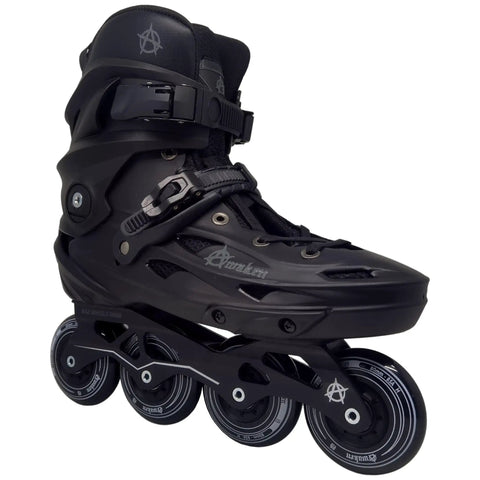4 Wheel Inline Skates Black Size 6 For Men And Women Top Notch Boot With Durable Outer Shell And Breathable Honeycomb Memory Sponge