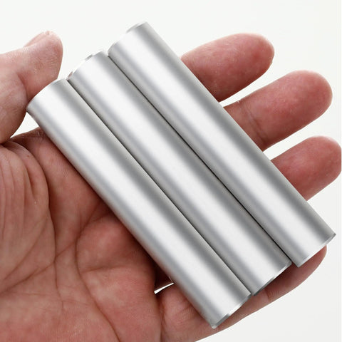 Three Piece Magnesium Fire Starter Rod Set With 99 Percent Purity, 3.5 Inch Long And 0.63 Inch Diameter in hand