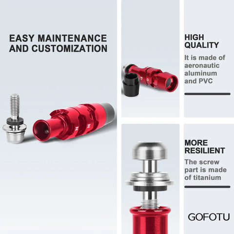 Red Aluminum Golf Sleeve Adapter For MAVRIK Paradym Epic Rogue ST Great Big Bertha XR Drivers And Other Callaway Models Plug And Play Shaft Sleeve Upgrade With Pro Grade Aerospace Aluminum For Precise Fit