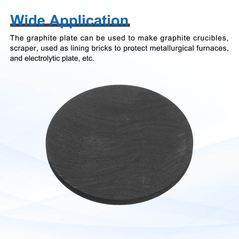High Purity Graphite Block Disk Ingot Plate Sheet 80 By 5 Millimeters For Melting Casting And Electrolysis Pack Of 2