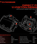 Heavy Duty Front Right Passenger Disc Brake Caliper With Mounting Bracket Fits Nissan Maxima Sentra 2009 To 2023 detailed diagram.