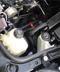 Get Your Custom Hose Clamps Ready With This 10 Piece Aluminum AN4 AN6 AN8 AN10 AN12 Separator Kit For Braided Rubber Line Divider Clamps That Lock Down Tight And Keep Every Connection Secure For Any High Performance Ride Or Rig You Are Building Right Now. installed on braided lines in an engine bay