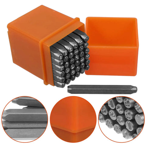 37 Piece Metal Stamping Kit With A to Z Alphabet Letters Numbers And Heart Symbols For Wood Plastic And Metal Crafting Durable 3mm