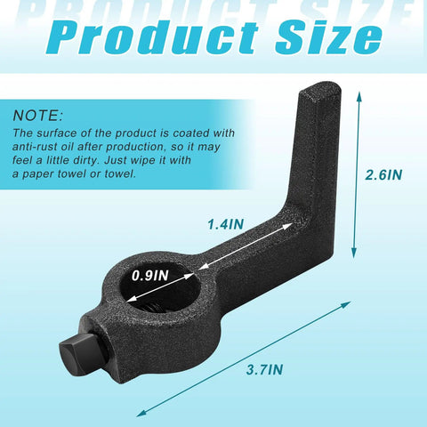 8 Pack Concrete Screed Brackets For Screed Bars And Lumber Beefy Iron Construction with size measurements in inches shown