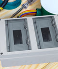 Weatherproof Outdoor Electrical Box With 24 Circuit Distribution Panel Wall Mount Dustproof Junction Enclosure