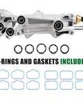 Aluminum Engine Oil Cooler And Oil Filter Housing Adapter For 3.6L V6 Engines 2011 2016 with O-rings and gaskets included