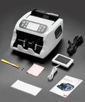 IMC22 Money Counter Machine For Mixed Denominations And Multi Currency, Dual Display Currency Counterfeit Detection With CIS UV IR MG