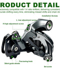 Beefy 10 Speed Rear Derailleur RD-4700-SS Direct Mount For Mountain, Road, Trail, Folding And Commuter Bikes mechanism details