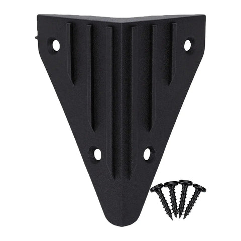 Speaker Corner Protector For Cabinets, Guitar Amps, And Furniture, Stackable Right Angle Corner Guard with four screws