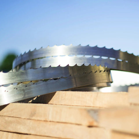132 Inch Sawmill Bandsaw Blades 5 Pack DoubleHard 10 Degree All Purpose Hook Angle For Softwoods To Hardwoods Tough As Nails