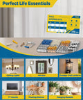 Self Drilling Drywall Anchors Kit 170 Pieces Heavy Duty Wall Anchors For Drywall And Hollow Walls Includes Toggle Bolts Carbon Steel And Plastic Anchors And Screws For Secure Hanging In Home And Office Use displayed on a table.