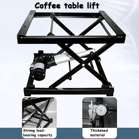 Heavy Duty Electric Scissor Lift Table With Foldable Hydraulic Platform And Dual Remote Manual Controls For Rocking 330 Lb Loads shown with strong load-bearing capacity.