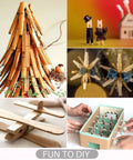 Craft projects using Top Shelf 100 Piece Mini Wooden Clothespins With Handy Storage Bag Dead Serious Grip Birch Hardwood Clips.