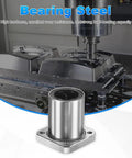 Top Tier LMK30UU Linear Ball Bearings 30MM Bore 45MM OD 2 Pack Flange Bushing showcasing bearing steel construction.
