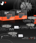 Front And Rear Ceramic Brake Pads Set For Subaru Forester 2009 2013 2.5L Impreza 2008 2011 2013 Legacy Outback 2005 2013 Includes Hardware 8 Pack