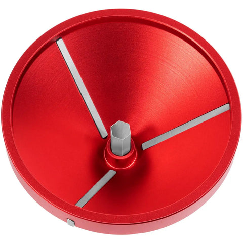 Built Tough 2 In 1 Pipe Deburring Reamer Tool For Pvc Cpvc Abs And Pe Tubing Drill with crimson aluminum body and steel blades.