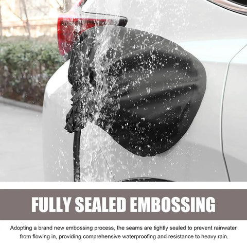 Badass Waterproof EV Charger Port Cover With Smack Shut Magnetic Lock For Electric Cars And Hybrids protects from rain with its sealed design.
