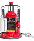 20 Ton Pneumatic Bottle Jack With Slow Release Welded Aluminum Pump Heavy Duty Car Lift for Auto Repair and Home Garage Lifts