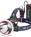 Rechargeable LED Headlamp With USB Charger IPX4 Waterproof For Running Fishing Camping And Outdoor Adventures All Night Power Beast Bright