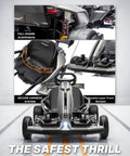 McLaren Licensed 48V Electric Go Kart For Big Kids Hits 15 MPH With Realistic 1 To 7 Gearbox Drift Style Racing Cart overview