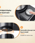 Keep Your Drink Hella Fresh On The Go Smart 2 In 1 Car Heating And Cooling Cup 12V 36W features LED display and telescopic stand.