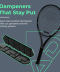 Max Sorb 3 Pack Tennis Dampeners That Silence Your Racket And Cut Vibration Durable Poly Silicone Shock Absorbers on tennis racket