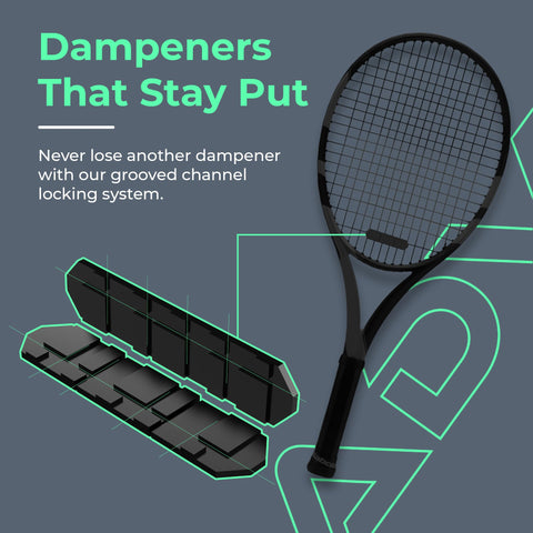 Max Sorb 3 Pack Tennis Dampeners That Silence Your Racket And Cut Vibration Durable Poly Silicone Shock Absorbers on tennis racket