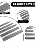 5 Piece Bolt Extractor Set For Damaged Screws And Broken Bolts, Straight Fluted Square Type in various sizes on display