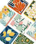 Clash Flowers Gift Bags With Tissue Paper Handles Pack Of 6 Medium Size Recyclable Cardboard Gift Bags Bold Floral Designs