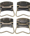 4 Pieces Vintage Style Lifting Handle Chest Pull With Distressed Antique Brass Finish, large durable iron hardware for boxes