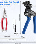 Heavy Duty Stainless Steel Cable Tie Gun Kit With 304 Zip Ties For Outdoor Use Includes Three Tie Sizes Workhorse
