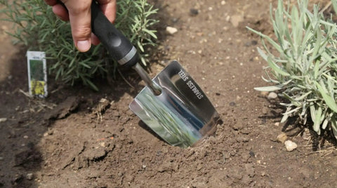 Bend-Proof Garden Trowel With Heavy-Duty Stainless Steel One-Piece Construction For Rocky And Heavy Clay Soil Oversized Head