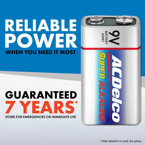 Top Shelf 9V Alkaline Batteries 8 Pack Packed With Serious Long Lasting Juice For Home Gear And Office Gadgets Tossed In A Nifty Reclosable Bag With Seven Year Shelf Life battery showcasing reliable power guarantee for extended use.