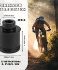 2 Pack Mountain Bike Hub Adapter Quick Release Converter 15mm To 9mm Thru Axle For Mountain And Road Wheel Sets CNC Machined