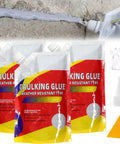 Three Pack Concrete Crack Waterproof Sealant Kit With Quick Drying Weather Resistant Caulking Glue For Driveways Patios And Walls Built To Last Strong Bond 500ml Each with accessories