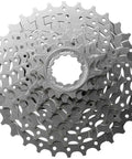 9-Speed Mountain Bike Cassette CS-HG400-9 for E-MTB and trail riding, silver nickel-plated finish, drilled cogs