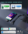 Thermal Imaging Camera For Android With 512x384 Super Resolution And 25Hz Refresh Rate From Minus Four To One Thousand Twenty Two Fahrenheit Infrared Imaging For Android Phones And Tablets connected to phone and laptop
